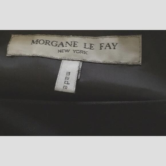 Morgane Le Fay Black Wool Asymmetrical Tiered Skirt - Picture 3 of 6